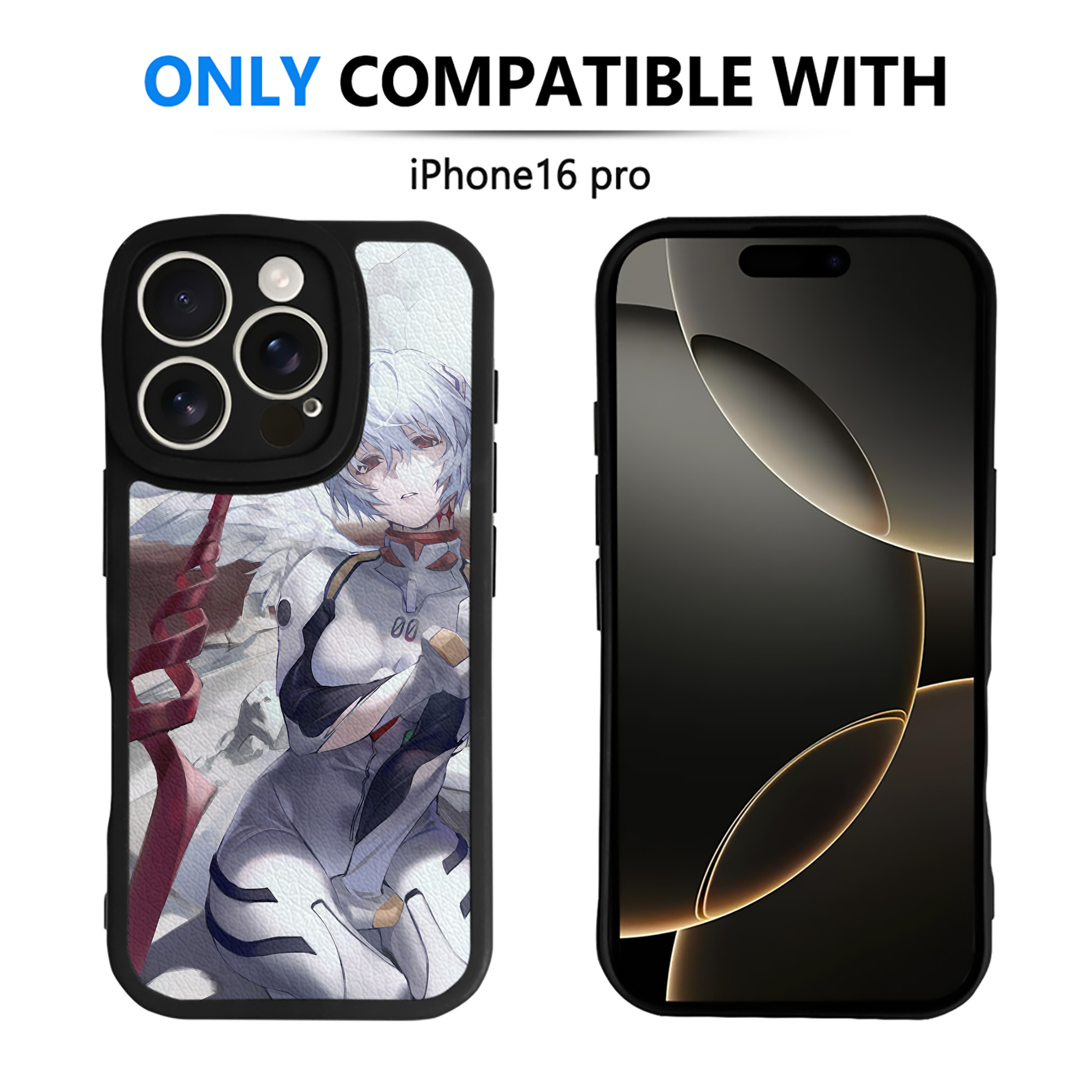 （画像用） EVA 新世紀エヴァンゲリオン 【iPhone 16シリーズ対応】シリコンスマホケース（レザー調） 材質：シリコン